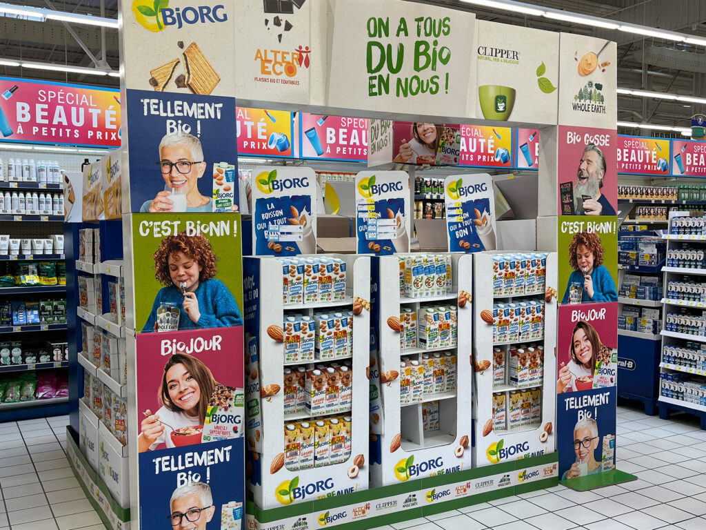 Différences de scénarisation : GMS, GSS et Magasins Bio