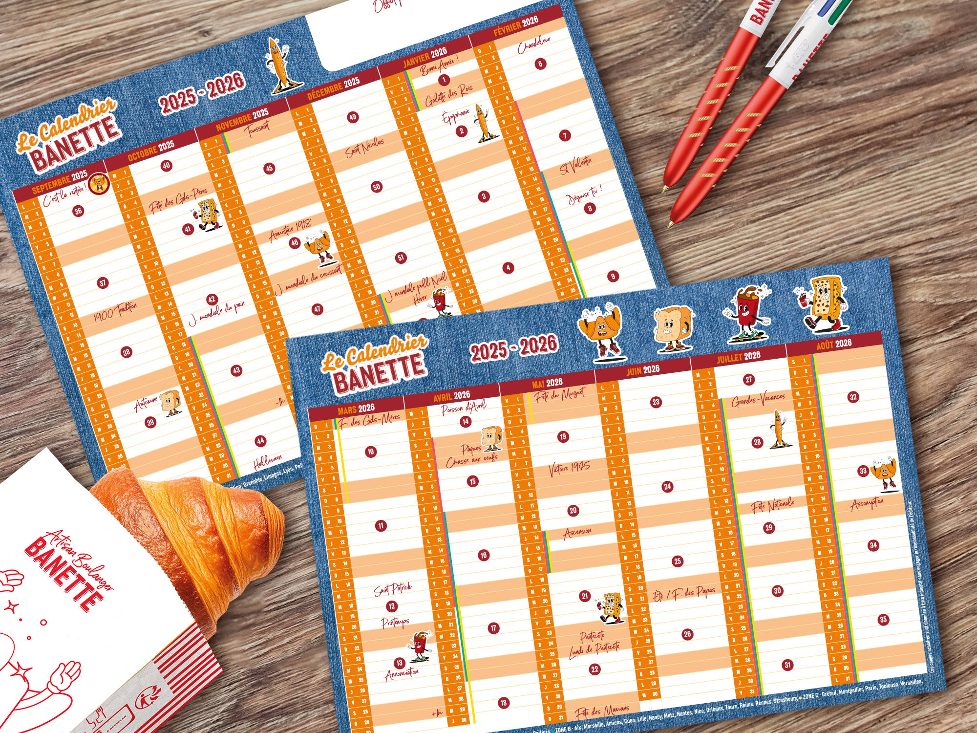 Banette TF Rentree 2025 Visuel goodies calendrier