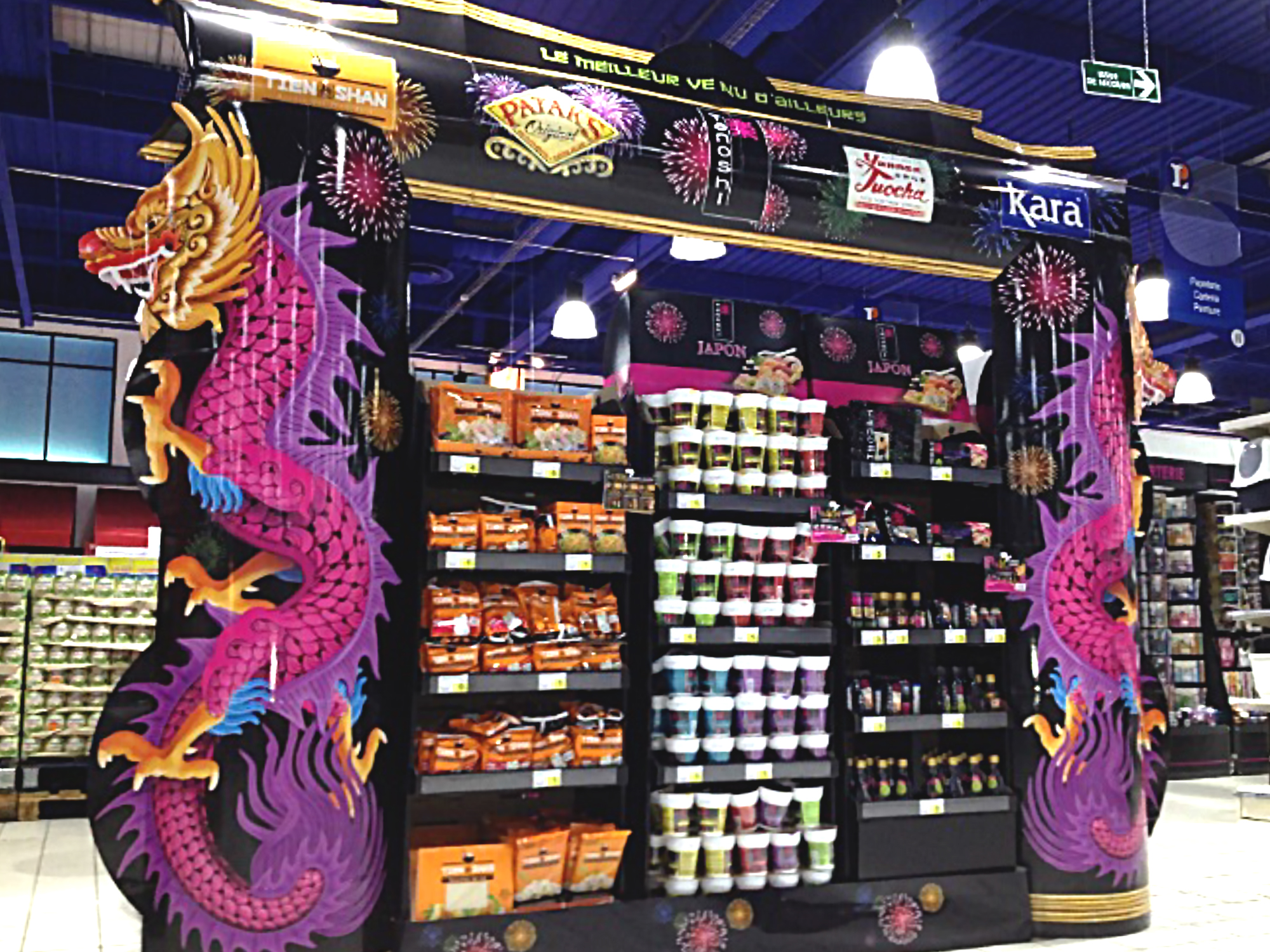 PLV Nouvel An Chinois en GMS Marketing opérationnel