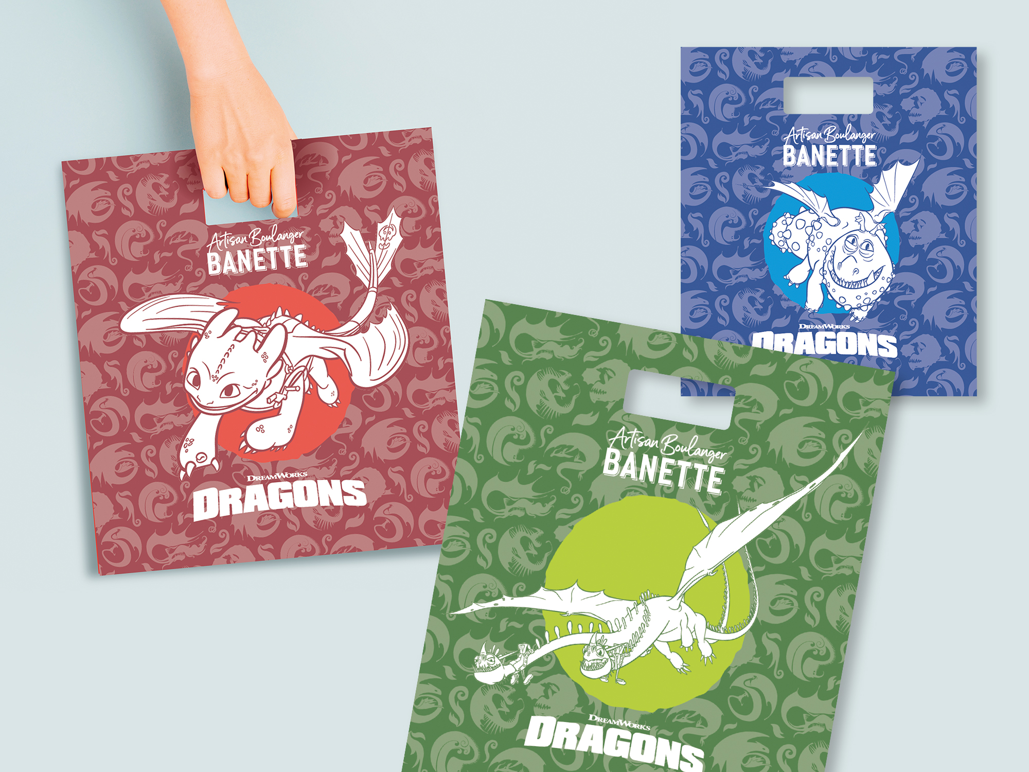 Banette Branding Epiphanie mise en avant boulangerie sac galettes personnalisé