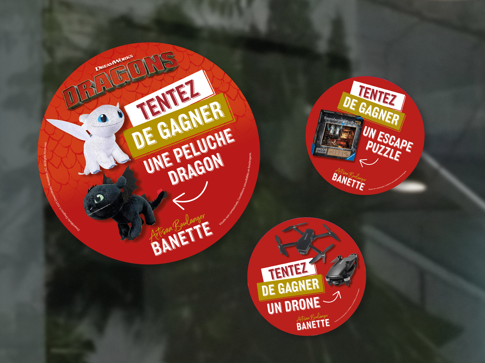 Banette Branding Epiphanie mise en avant boulangerie vitrophanie