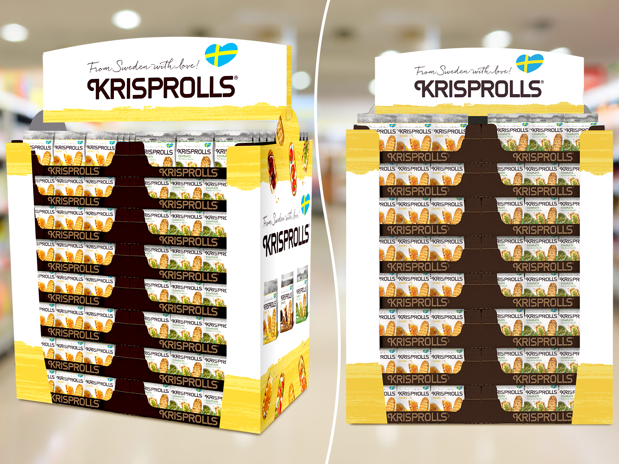 Box et display produits en GMS et GSS
