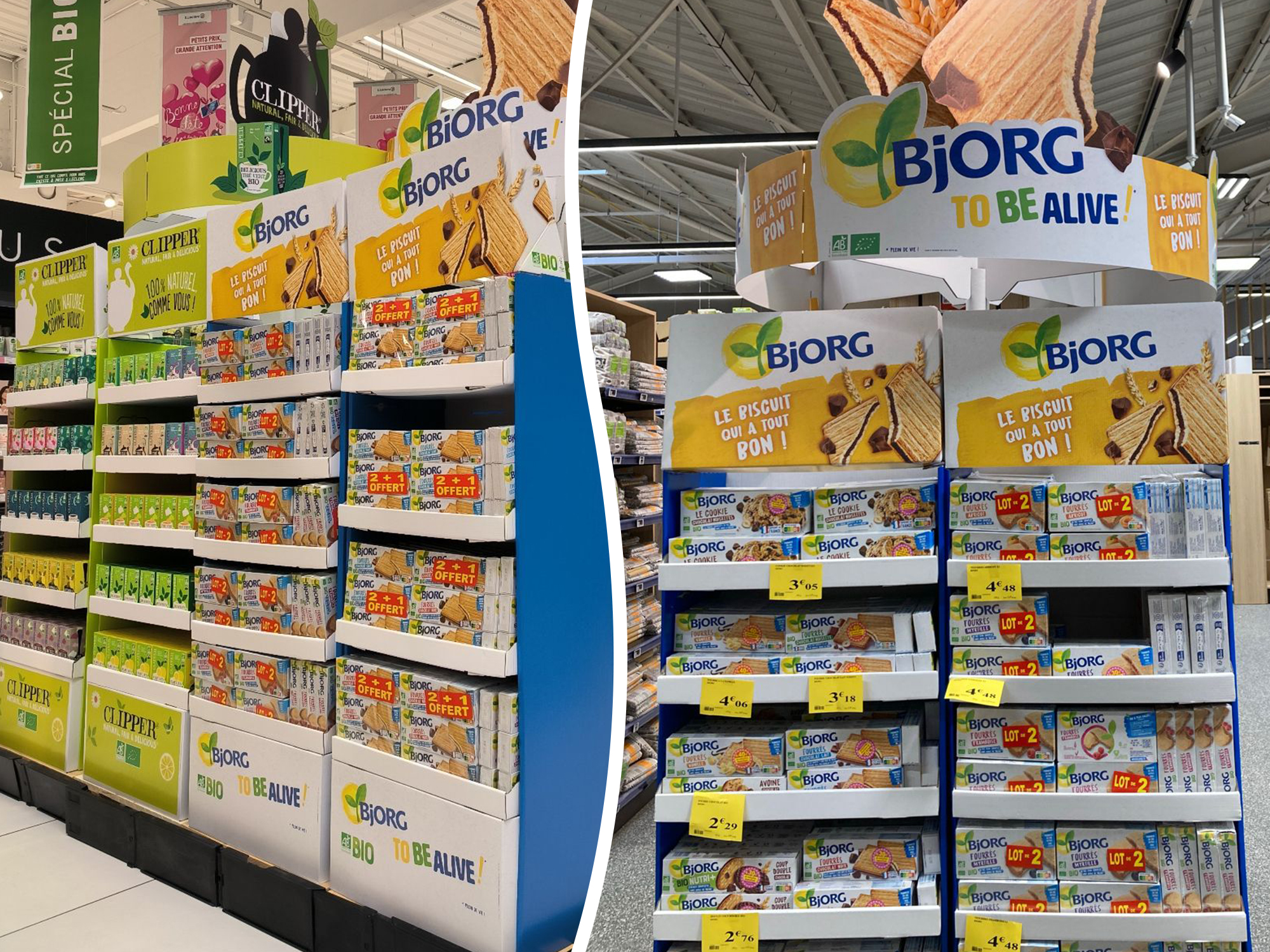 Box et display produits en GMS et GSS