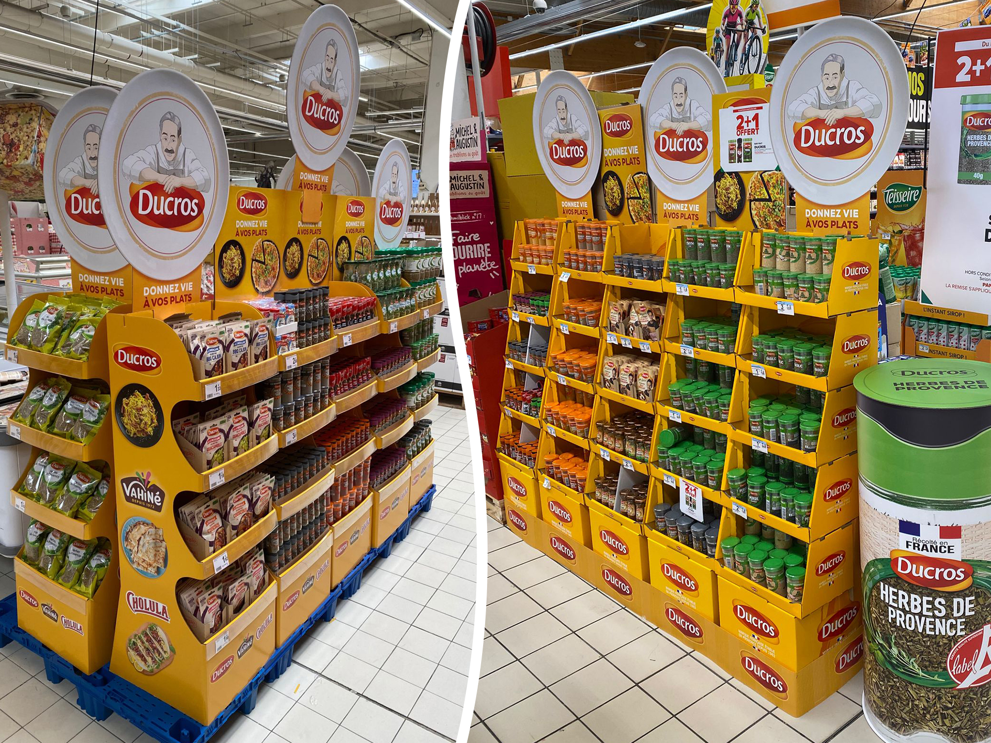 Box et display produits en GMS et GSS