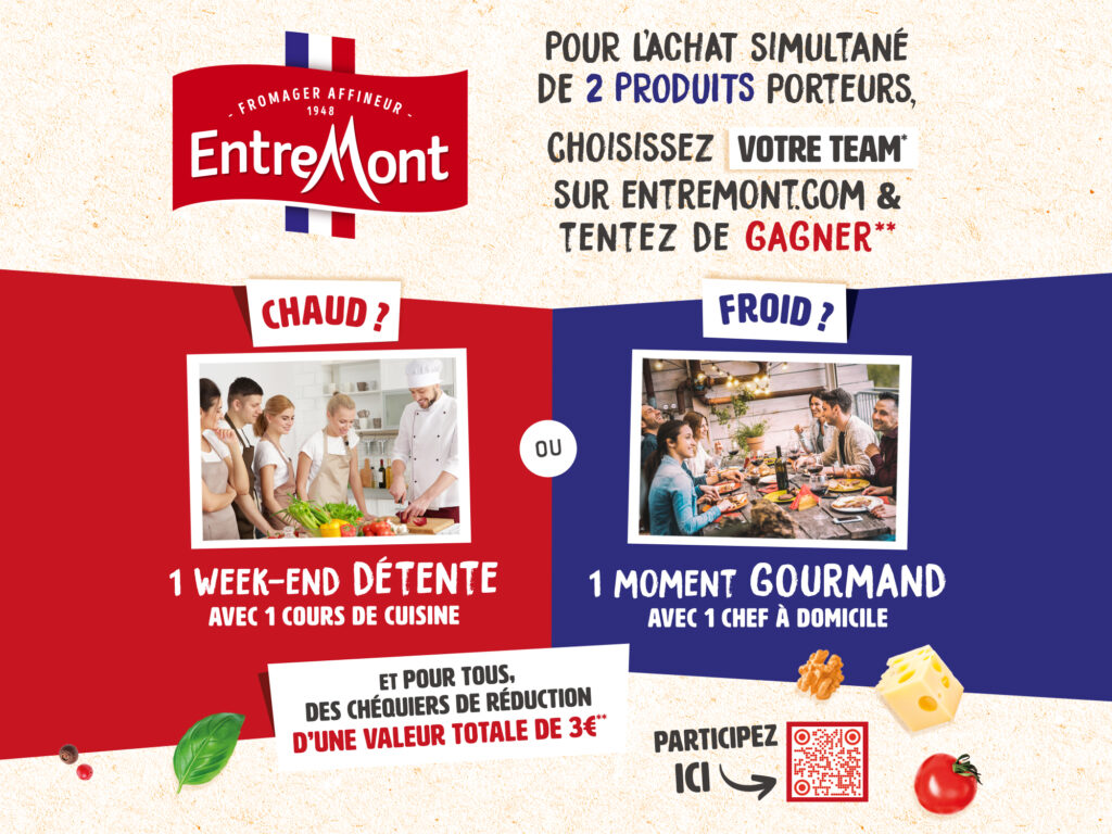 Entremont activation GMS fromage râpé temps fort quel gourmand êtes vous ?