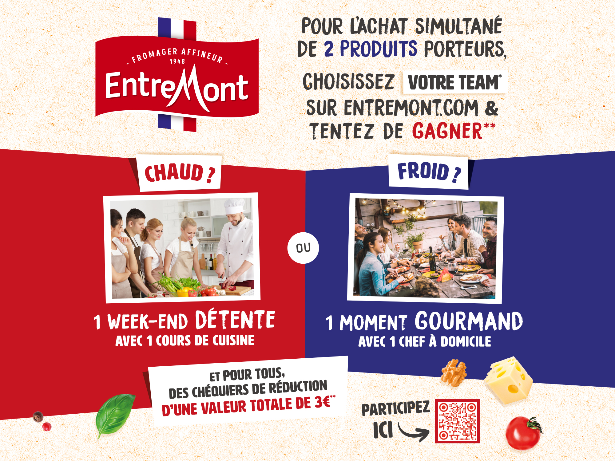 Entremont activation GMS fromage râpé temps fort quel gourmand êtes vous ?