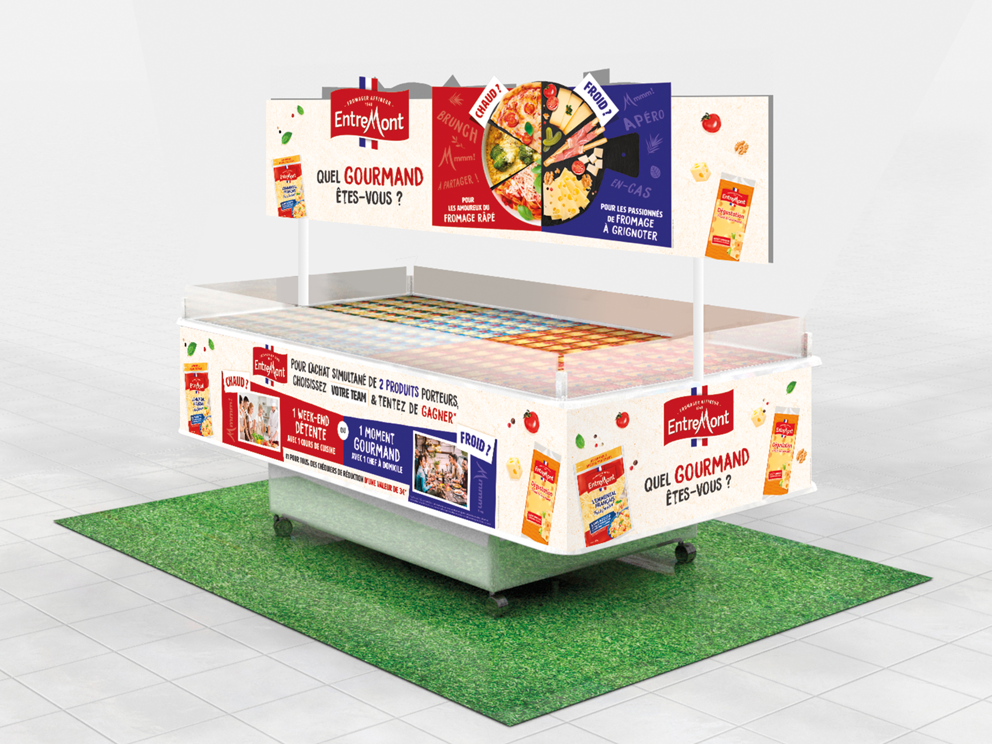 Entremont activation GMS fromage râpé temps fort quel gourmand êtes vous ?