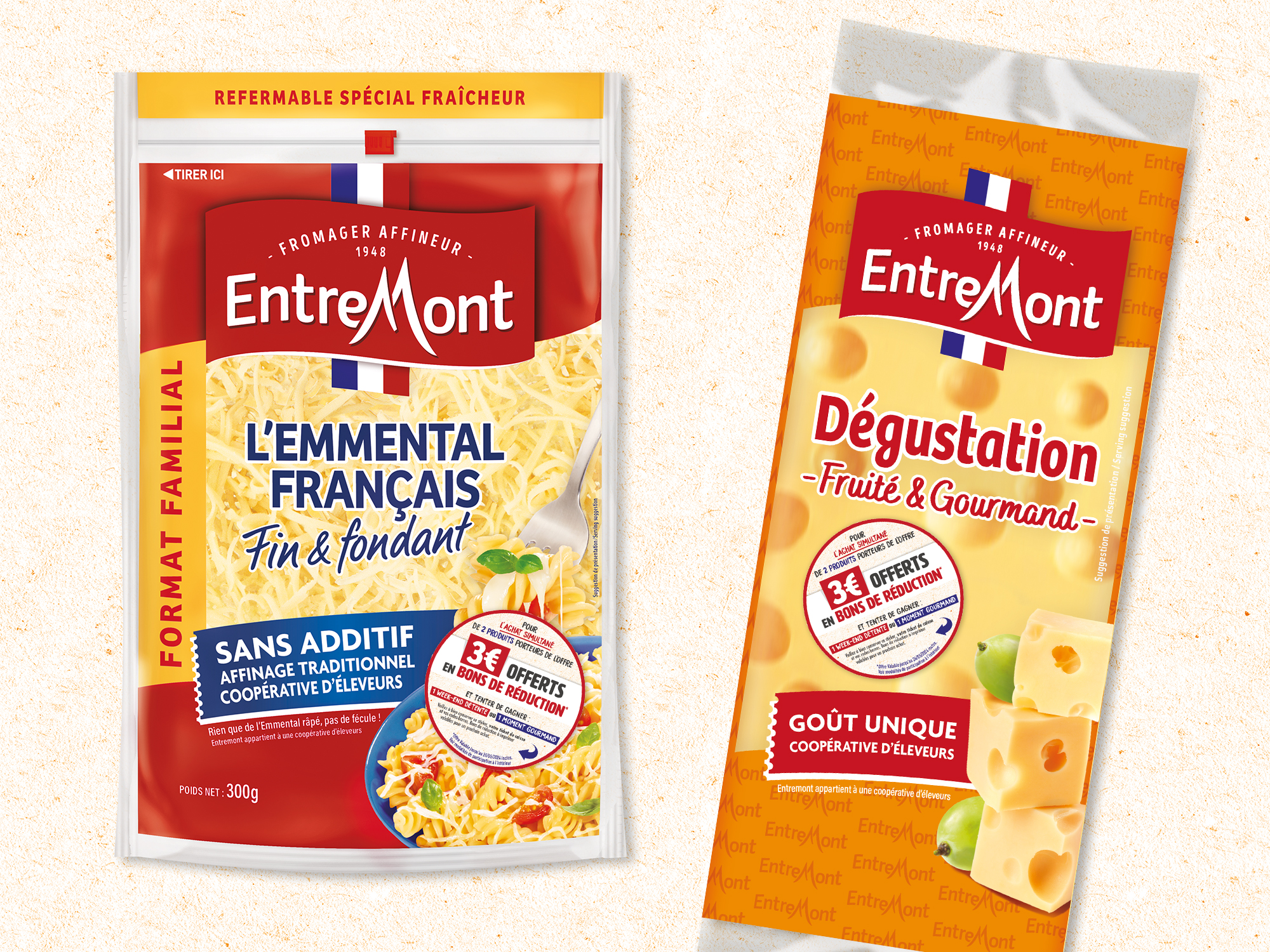 Entremont activation GMS fromage râpé temps fort quel gourmand êtes vous ?