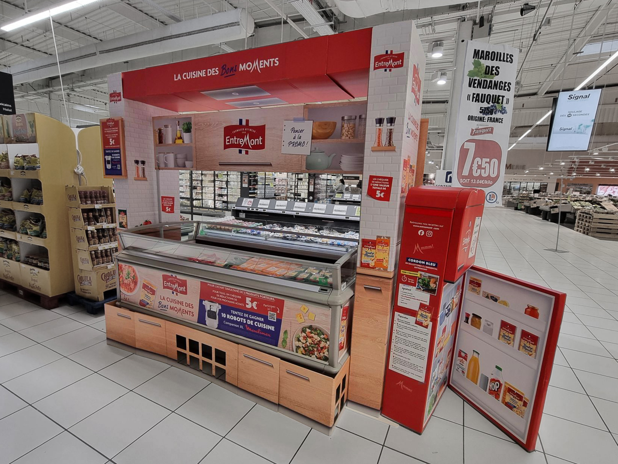 Entremont activation GMS La cuisine des bons moments mise ne avant GMS arche et bac froid