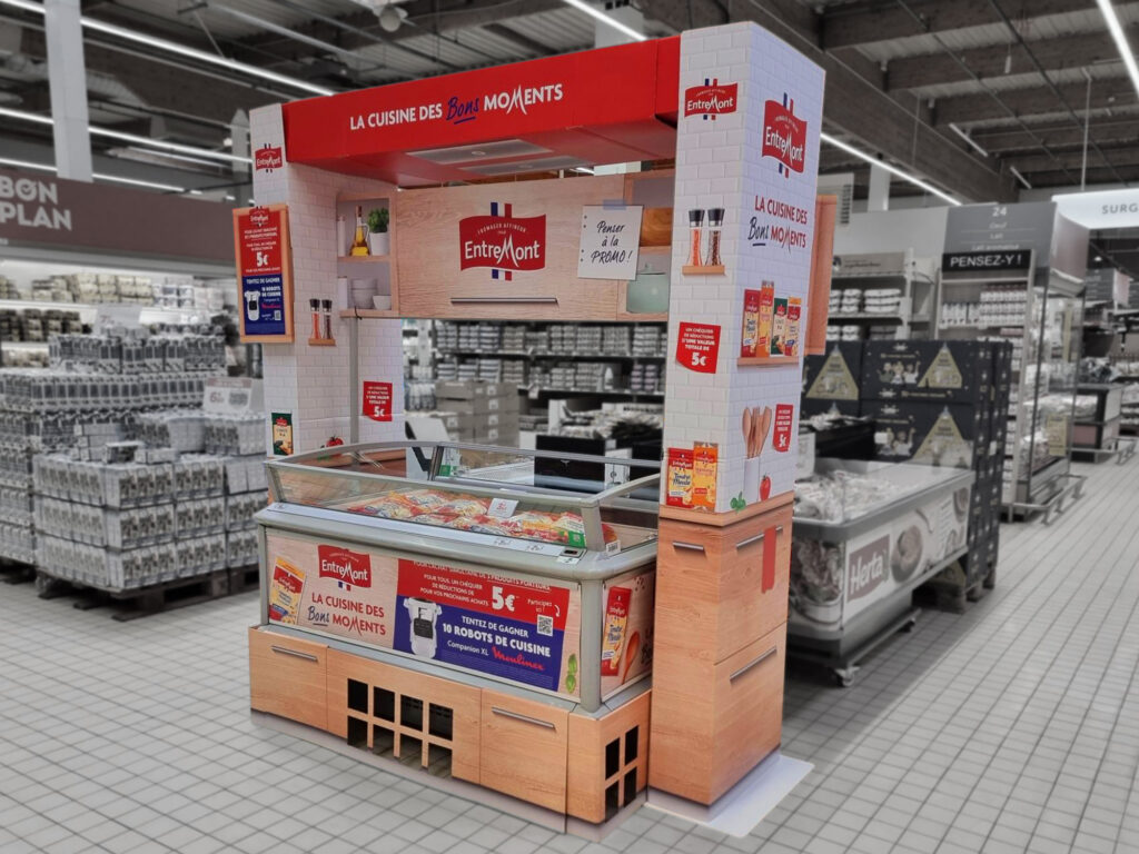 Entremont activation GMS La cuisine des bons moments mise ne avant GMS arche et bac froid