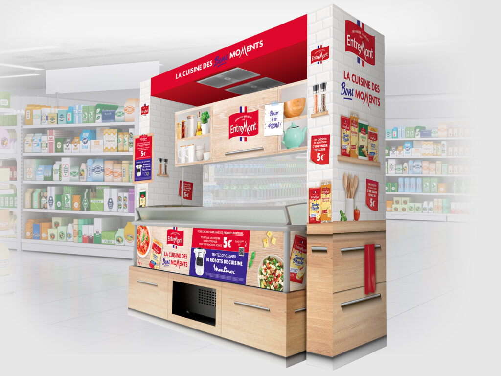 Entremont activation GMS La cuisine des bons moments mise ne avant GMS arche et bac froid