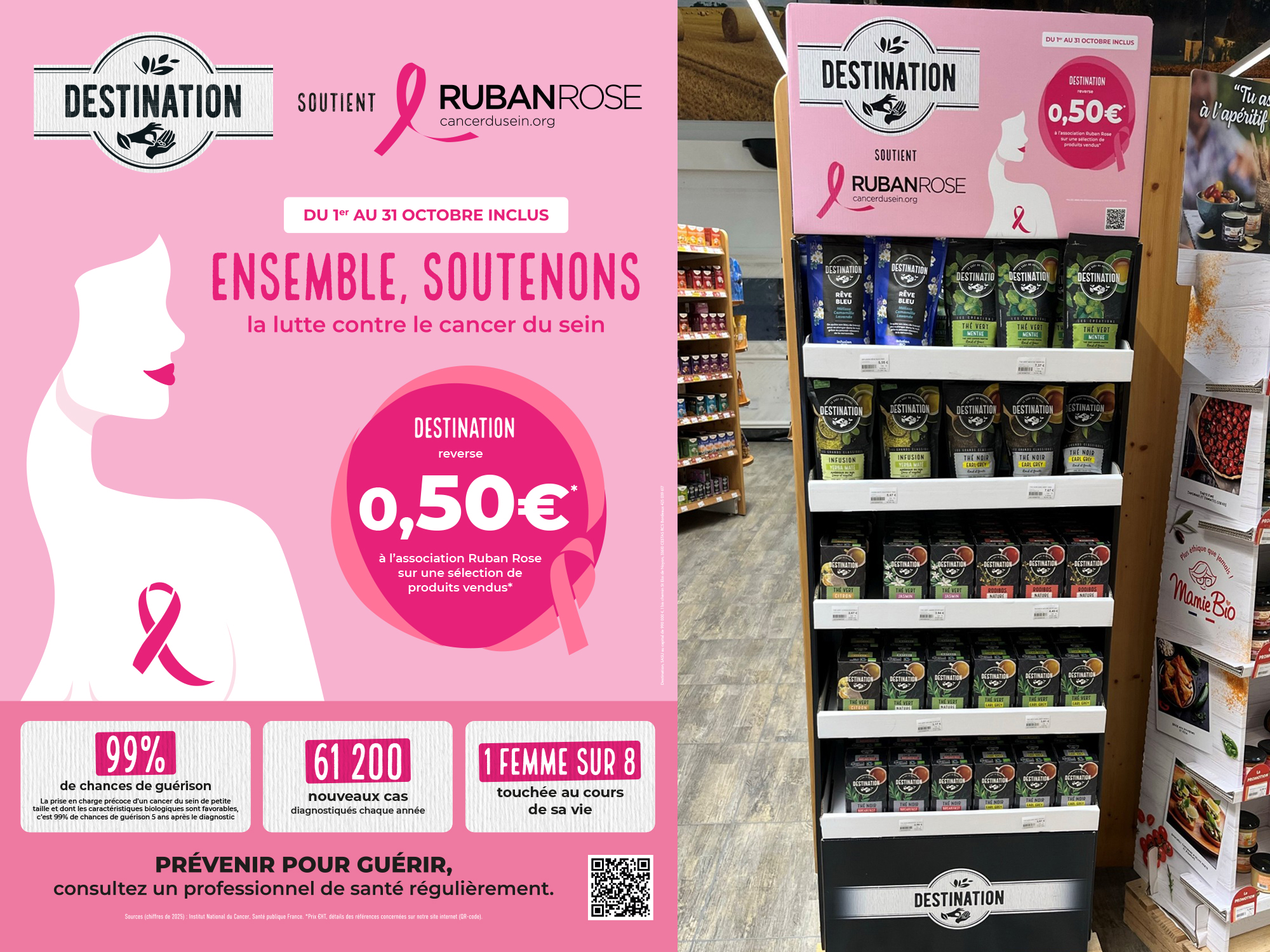 Bonneterre et Compagnie Animation commerciale Octobre Rose GSS